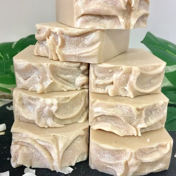 Coconut fragrance handmade soap. ( set of 5 ) - Picture 4 of 6
